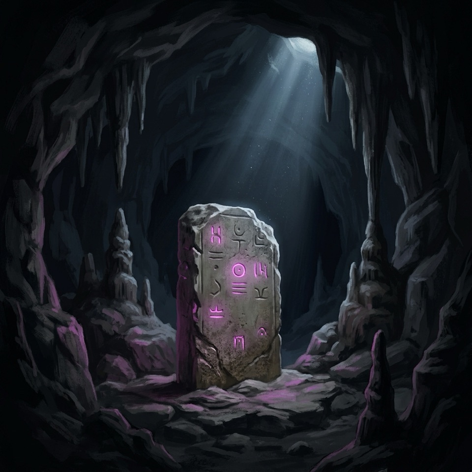 The entrance to a cave holding the treasure at the end of the mountain journey